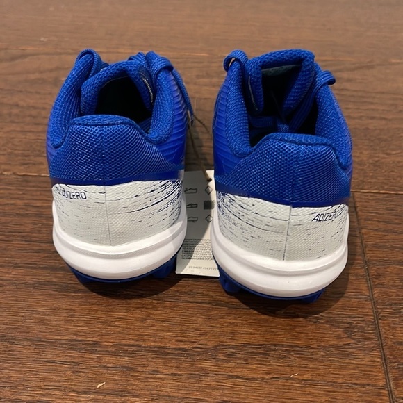 Adidas Boys Blue Afterburner 8 Baseball Cleats Size 13 - Picture 4 of 7